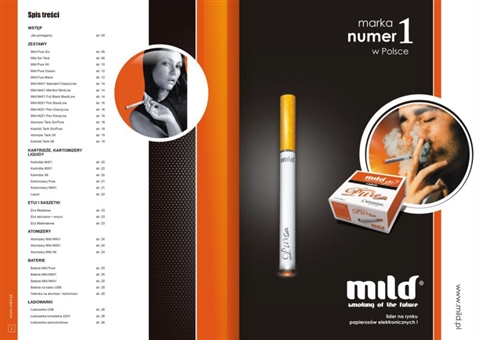 Cennik elektronicznych papierosów Mild - Agencja Reklamowa ImagoArt.pl