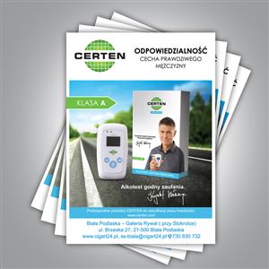  Ulotka dla marki Certen - liquidy - Agencja Reklamowa ImagoArt.pl
