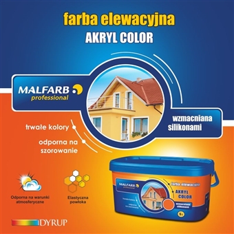  Ulotka dla marki Malfarb professional - akryl color - Agencja Reklamowa ImagoArt.pl