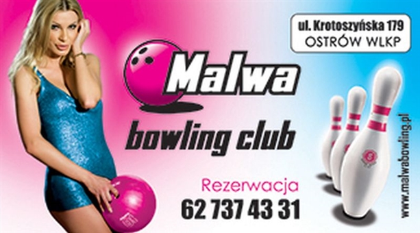 Wizytówka dla firmy Malwa bowling club  - Agencja Reklamowa ImagoArt.pl