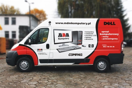  Reklama na busie dla firmy MDM Komputery - Agencja Reklamowa ImagoArt.pl