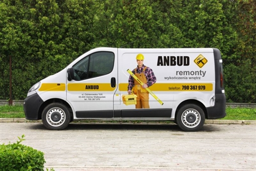  Reklama na busie dla firmy Anbud - remonty - Agencja Reklamowa ImagoArt.pl