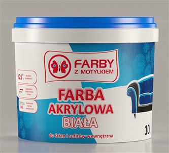 Etykieta Farby z motylkiem - etykieta produktowa - Agencja Reklamowa ImagoArt.pl