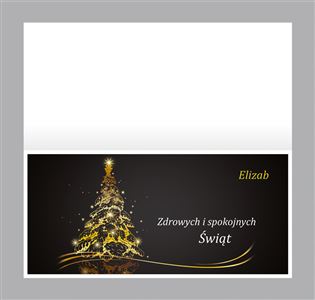 Projekt kartki świątecznej dla Elizab - Agencja Reklamowa ImagoArt.pl