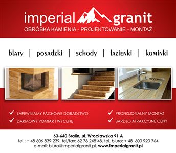 Reklama do prasy Imperial Granit - Agencja Reklamowa ImagoArt.pl