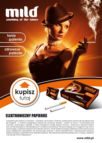 Reklama do prasy Mild- elektroniczne papierosy - Agencja Reklamowa ImagoArt.pl
