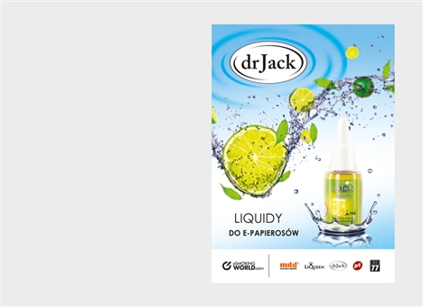 Prospekt dla liquidów dr Jack - Agencja Reklamowa ImagoArt.pl