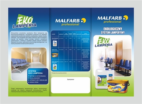 Prospekt dla marki Malfarb - eko lamperia - Agencja Reklamowa ImagoArt.pl