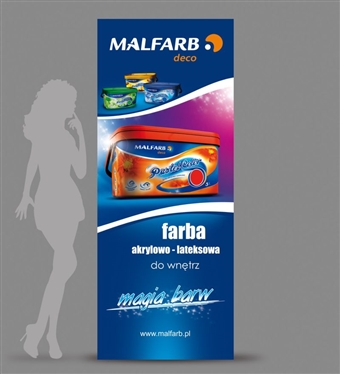 Roll up dla marki Malfarb deco - Agencja Reklamowa ImagoArt.pl