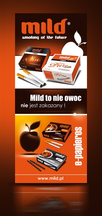 Roll up dla marki Mild Sin i Pure - elektroniczne papierosy - Agencja Reklamowa ImagoArt.pl