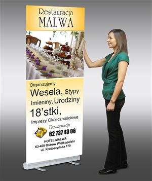 Roll up dla Restauracja Malwa - Agencja Reklamowa ImagoArt.pl