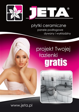 Ulotka dla firmy Jeta - płytki ceramiczne - Agencja Reklamowa ImagoArt.pl