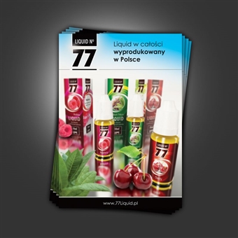  Ulotka dla marki 77 - liquidy - Agencja Reklamowa ImagoArt.pl