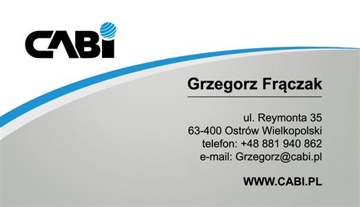 Wizytówka dla firmy Cabi - Agencja Reklamowa ImagoArt.pl