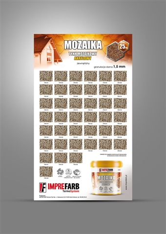 Wzornik dla marki ImpreFarb - tynk mozaikowy - Agencja Reklamowa ImagoArt.pl