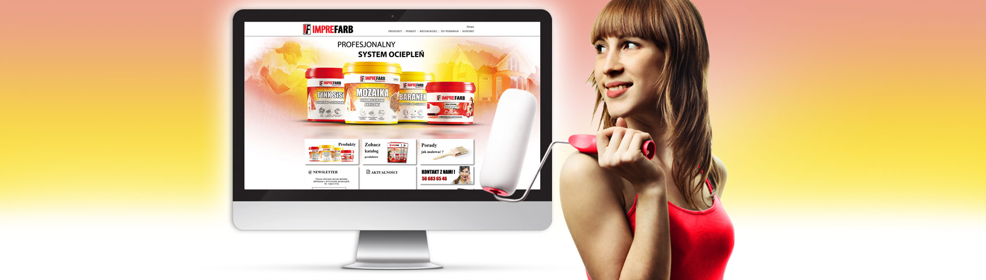  Strona WWW dla firmy Imprefarb2 - Agencja Reklamowa ImagoArt.pl