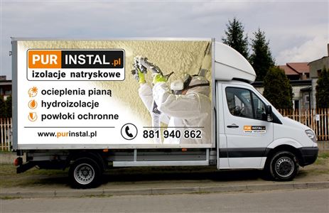  Reklama na busie dla firmy PurInstal.pl - Agencja Reklamowa ImagoArt.pl