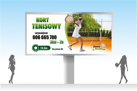 Baner zewnętrzny dla firmy Tenis Korytnica- Agencja Reklamowa ImagoArt.pl