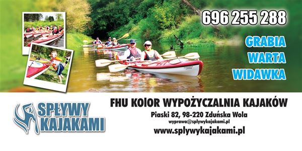 Baner zewnętrzny dla Spływ Kajakami - Agencja Reklamowa ImagoArt.pl