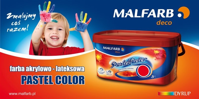 Baner zewnętrzny dla marki Malfarb deco - farby - Agencja Reklamowa ImagoArt.pl