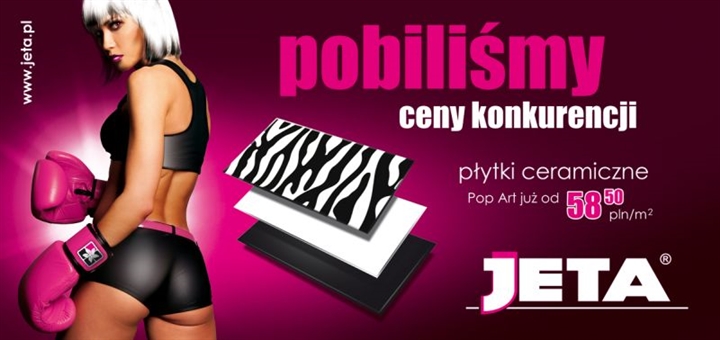 Bilboard dla firmy Jeta - płytki ceramiczne - Agencja Reklamowa ImagoArt.pl