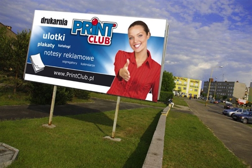 Bilboard dla firmy PrintClub - drukarnia - Agencja Reklamowa ImagoArt.pl