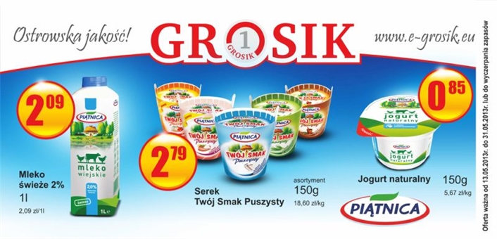Bilboard dla sieci sklepów Grosik - sklepy spożywcze - Agencja Reklamowa ImagoArt.pl