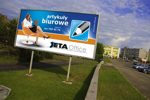 Bilboard dla firmy Jeta Office - artykuły biurowe - Agencja Reklamowa ImagoArt.pl