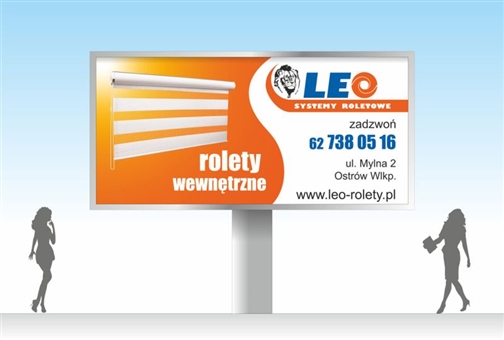 Bilboard dla firmy Leo - rolety - Agencja Reklamowa ImagoArt.pl