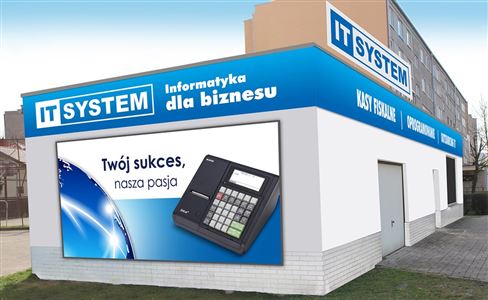 Elewacja dla firmy IT System - Agencja Reklamowa ImagoArt.pl
